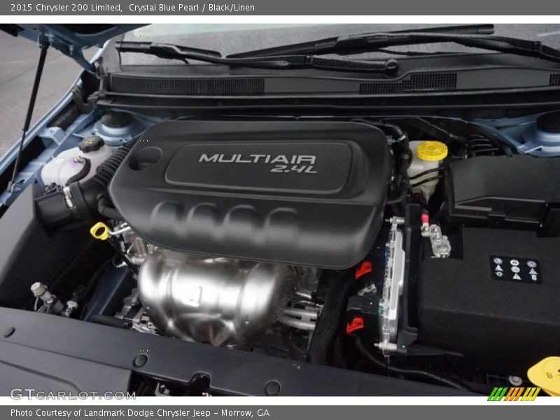 Crystal Blue Pearl / Black/Linen 2015 Chrysler 200 Limited