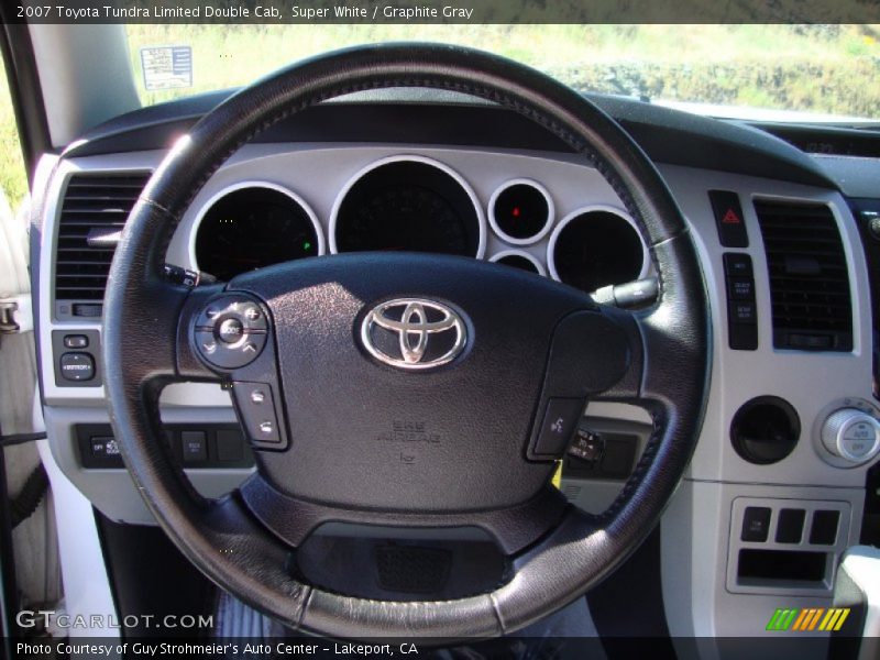 Super White / Graphite Gray 2007 Toyota Tundra Limited Double Cab