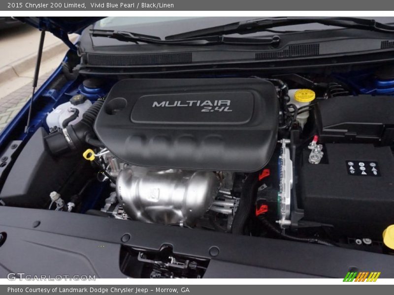 Vivid Blue Pearl / Black/Linen 2015 Chrysler 200 Limited