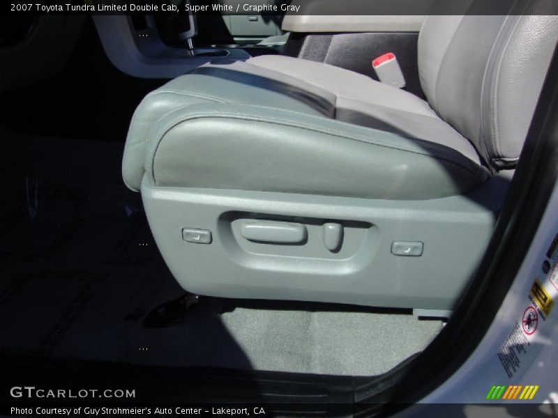 Super White / Graphite Gray 2007 Toyota Tundra Limited Double Cab