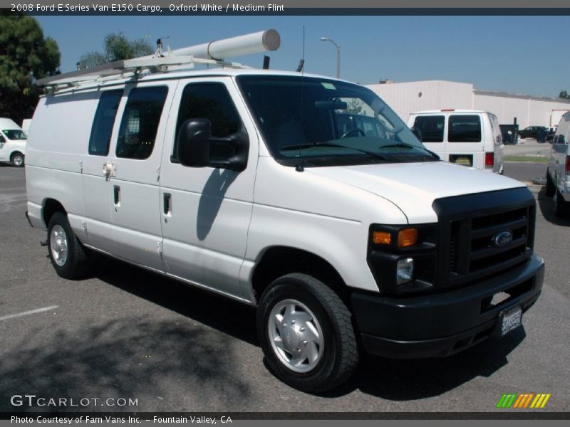 Oxford White / Medium Flint 2008 Ford E Series Van E150 Cargo