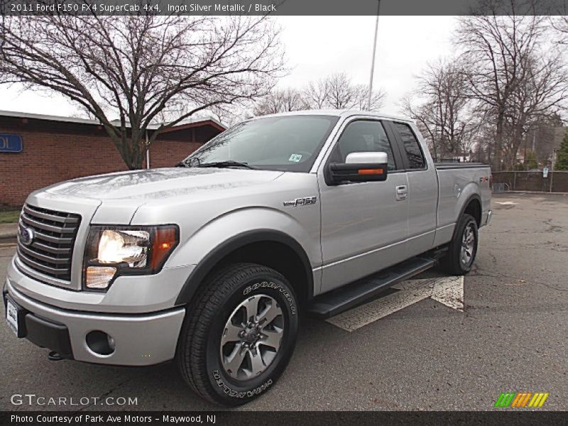 Ingot Silver Metallic / Black 2011 Ford F150 FX4 SuperCab 4x4