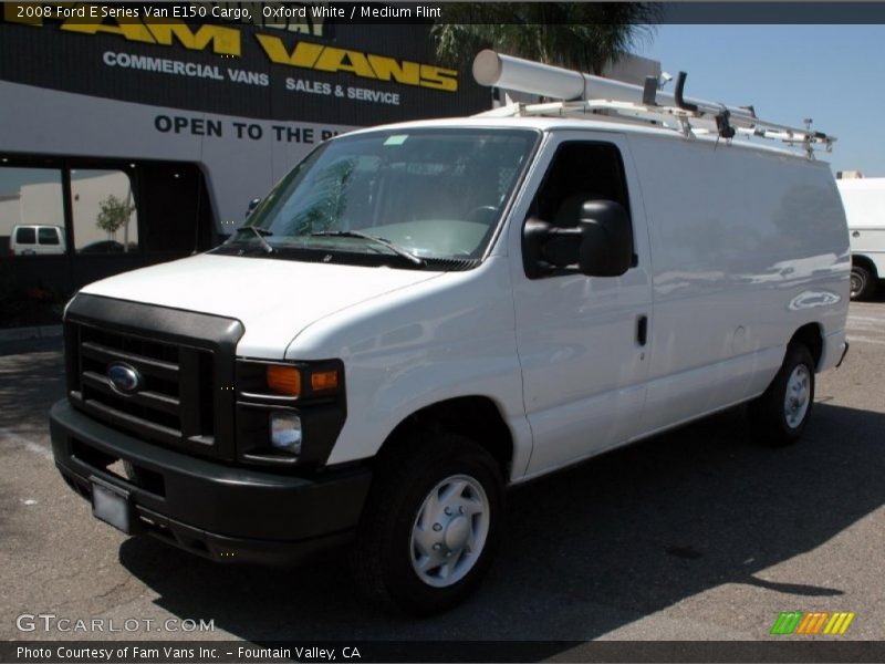 Oxford White / Medium Flint 2008 Ford E Series Van E150 Cargo