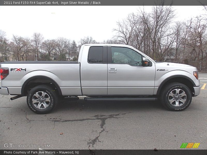 Ingot Silver Metallic / Black 2011 Ford F150 FX4 SuperCab 4x4