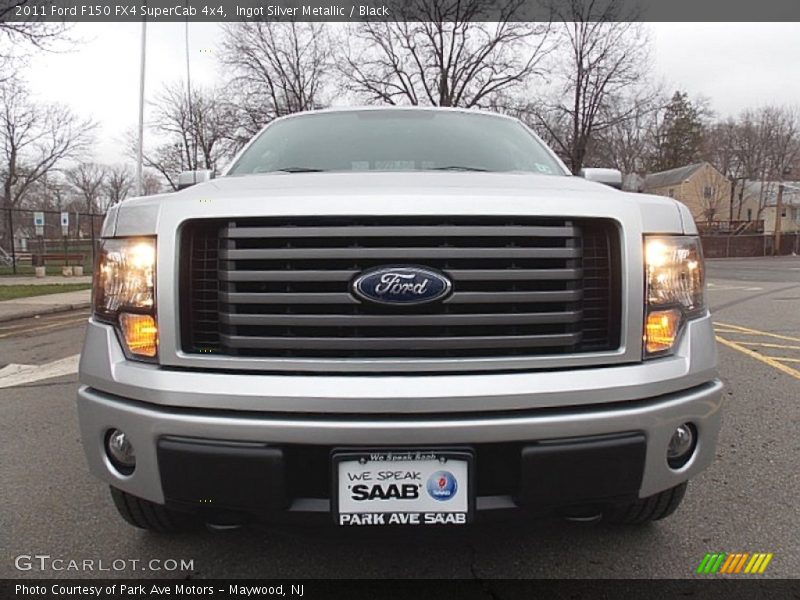 Ingot Silver Metallic / Black 2011 Ford F150 FX4 SuperCab 4x4