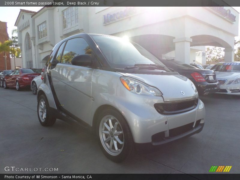 Deep Black / Grey 2008 Smart fortwo passion coupe