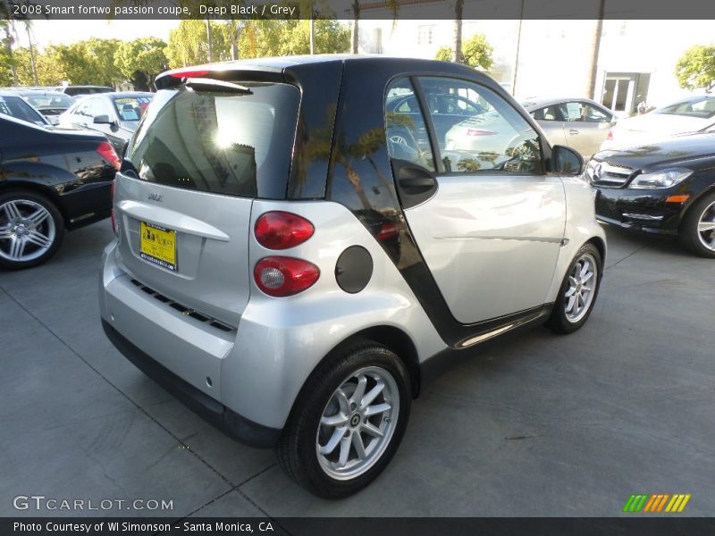 Deep Black / Grey 2008 Smart fortwo passion coupe