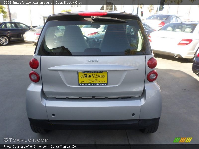 Deep Black / Grey 2008 Smart fortwo passion coupe