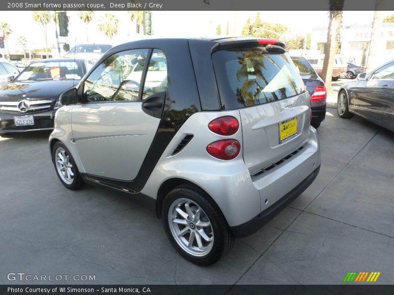 Deep Black / Grey 2008 Smart fortwo passion coupe