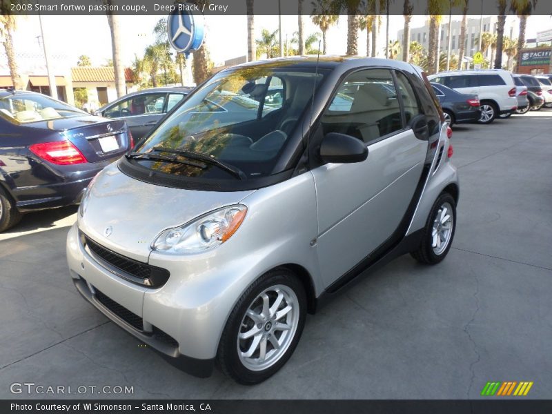 Deep Black / Grey 2008 Smart fortwo passion coupe
