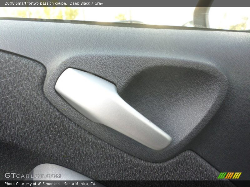 Deep Black / Grey 2008 Smart fortwo passion coupe