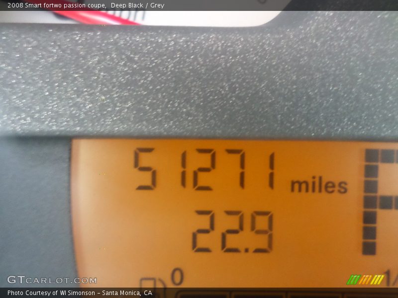 Deep Black / Grey 2008 Smart fortwo passion coupe