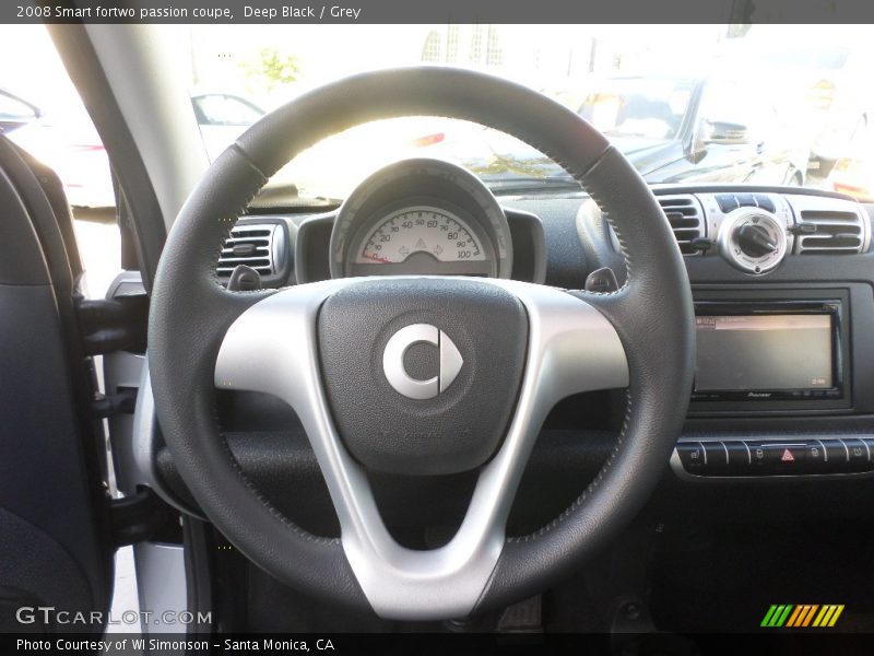 Deep Black / Grey 2008 Smart fortwo passion coupe