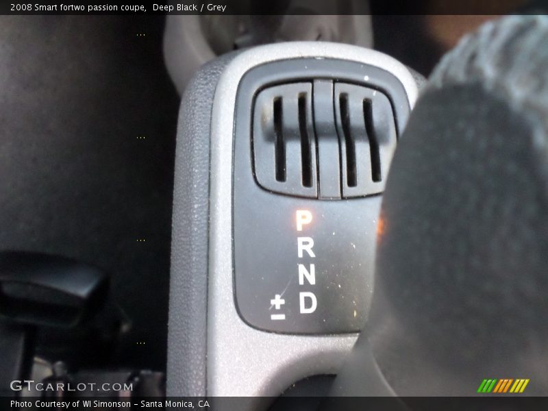 Deep Black / Grey 2008 Smart fortwo passion coupe