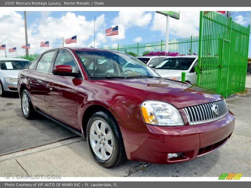 Merlot Metallic / Shale 2005 Mercury Montego Luxury