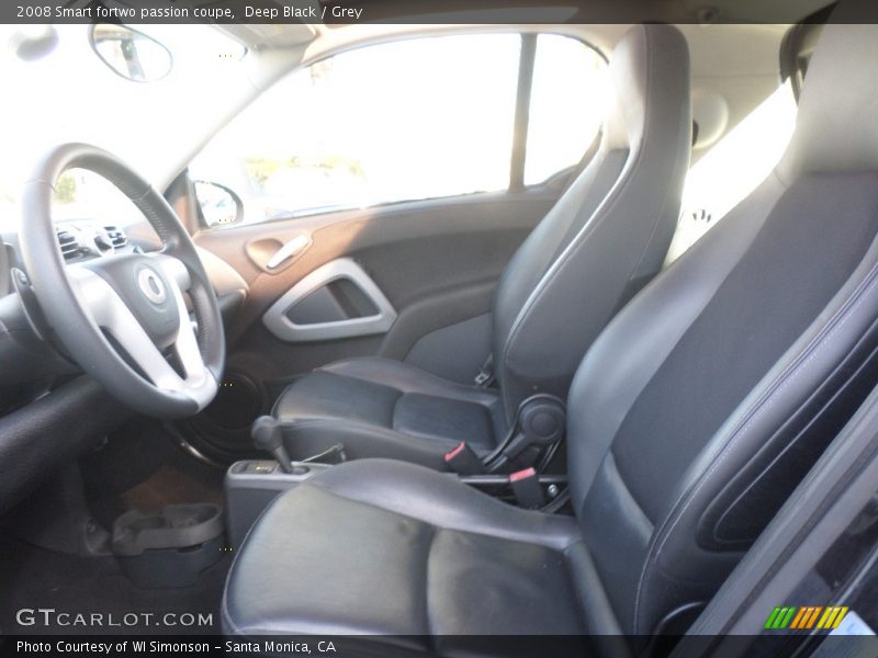 Deep Black / Grey 2008 Smart fortwo passion coupe