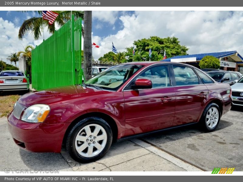 Merlot Metallic / Shale 2005 Mercury Montego Luxury