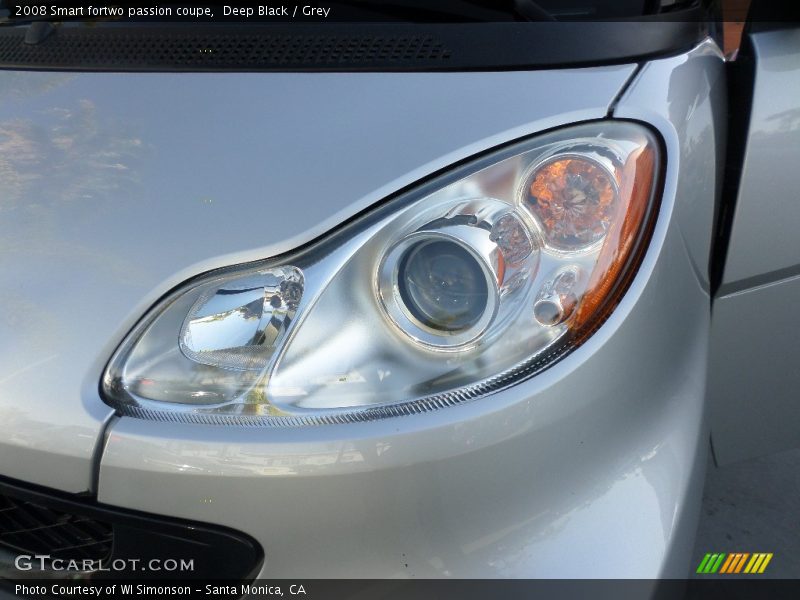 Deep Black / Grey 2008 Smart fortwo passion coupe