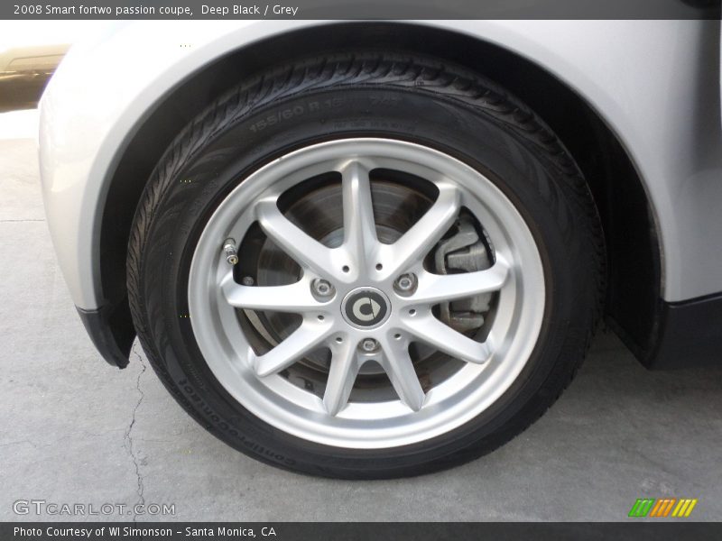 Deep Black / Grey 2008 Smart fortwo passion coupe
