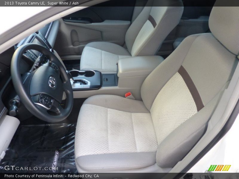 Super White / Ash 2013 Toyota Camry LE