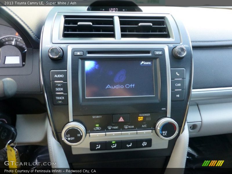 Super White / Ash 2013 Toyota Camry LE
