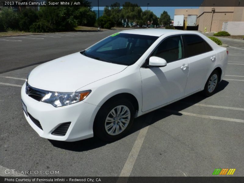 Super White / Ash 2013 Toyota Camry LE