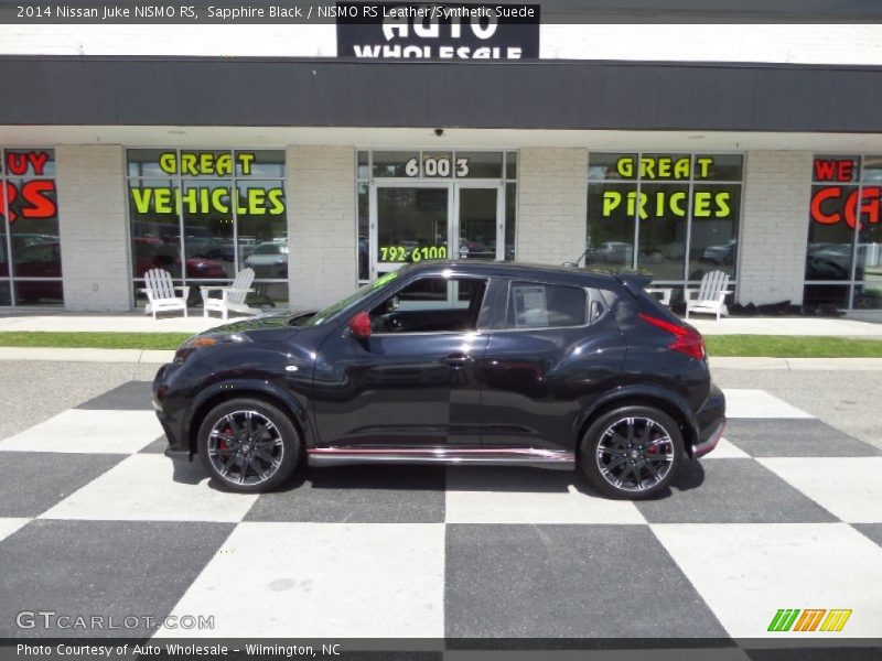 Sapphire Black / NISMO RS Leather/Synthetic Suede 2014 Nissan Juke NISMO RS