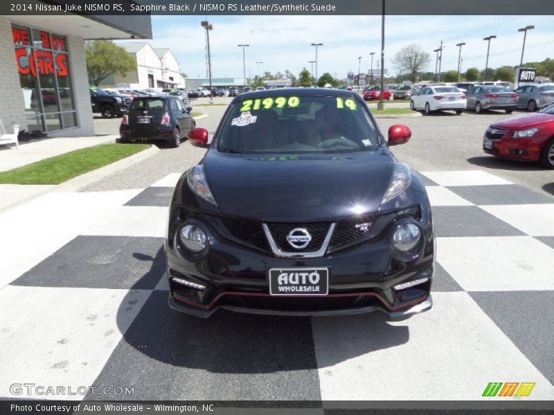 Sapphire Black / NISMO RS Leather/Synthetic Suede 2014 Nissan Juke NISMO RS