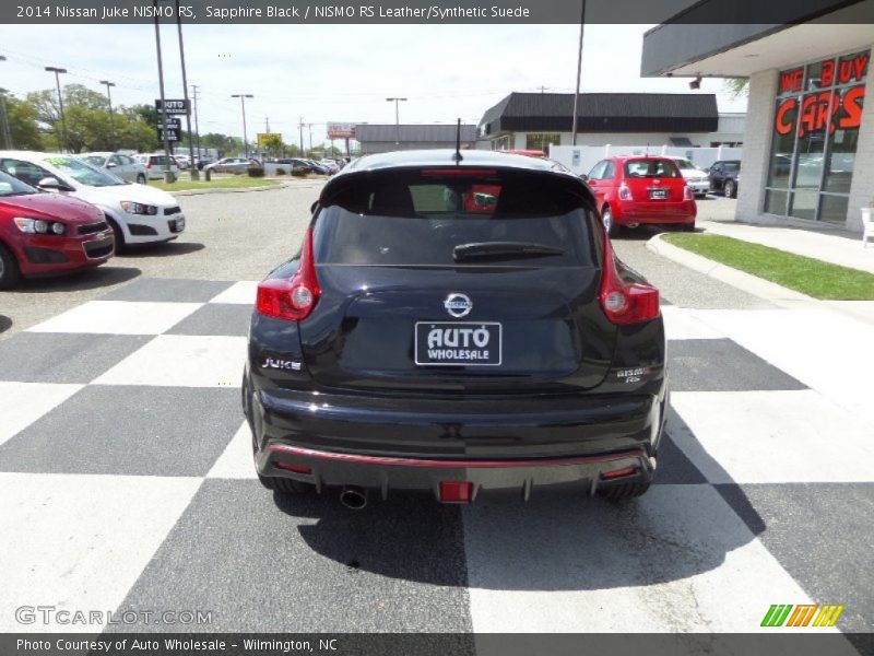 Sapphire Black / NISMO RS Leather/Synthetic Suede 2014 Nissan Juke NISMO RS