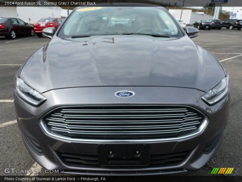 Sterling Gray / Charcoal Black 2014 Ford Fusion SE