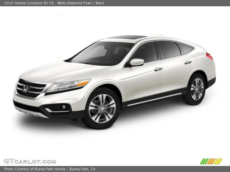 White Diamond Pearl / Black 2015 Honda Crosstour EX V6