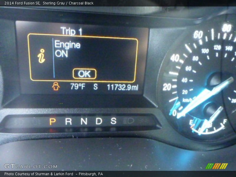 Sterling Gray / Charcoal Black 2014 Ford Fusion SE