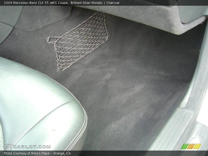 Brilliant Silver Metallic / Charcoal 2004 Mercedes-Benz CLK 55 AMG Coupe