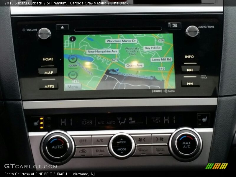 Navigation of 2015 Outback 2.5i Premium
