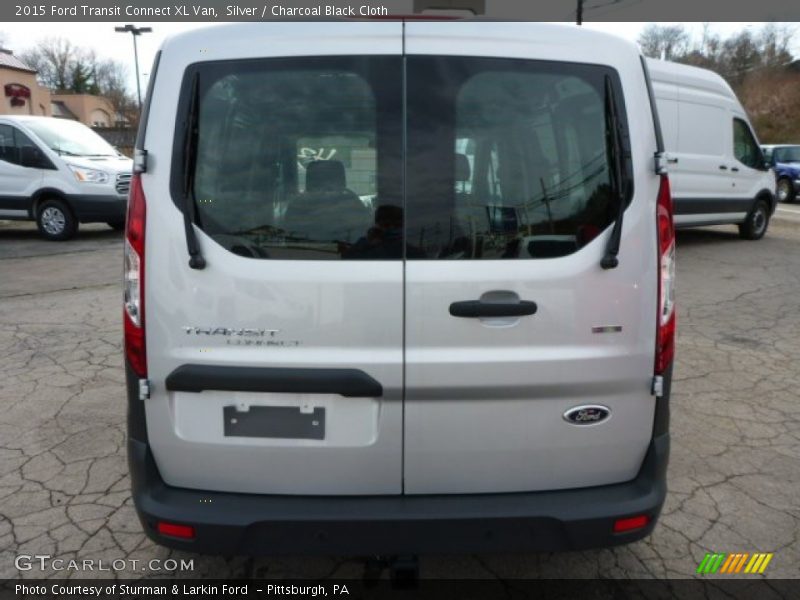 Silver / Charcoal Black Cloth 2015 Ford Transit Connect XL Van