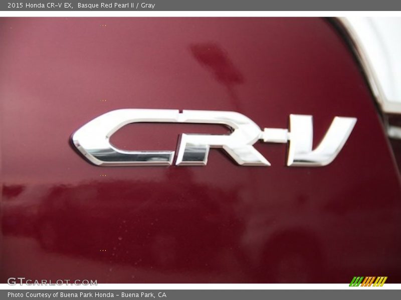 Basque Red Pearl II / Gray 2015 Honda CR-V EX