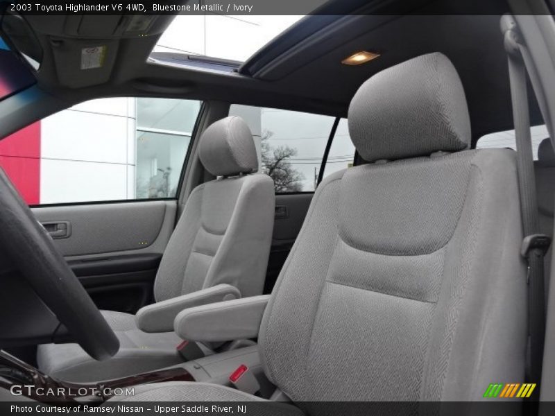 Bluestone Metallic / Ivory 2003 Toyota Highlander V6 4WD