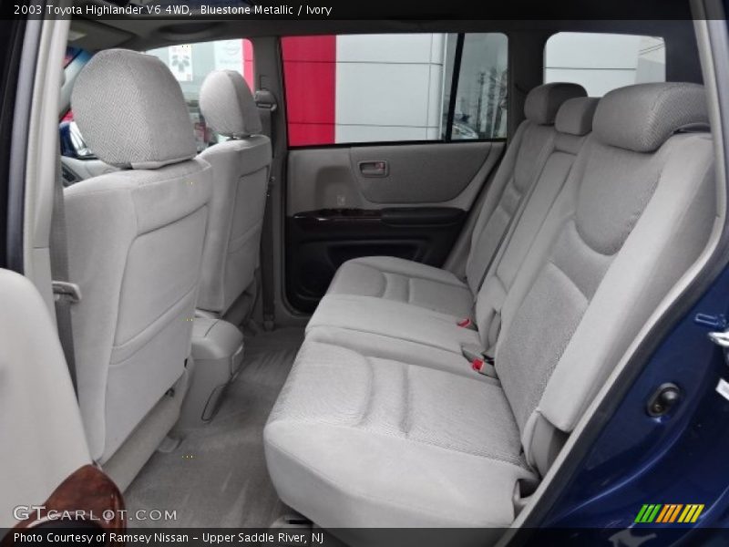 Bluestone Metallic / Ivory 2003 Toyota Highlander V6 4WD