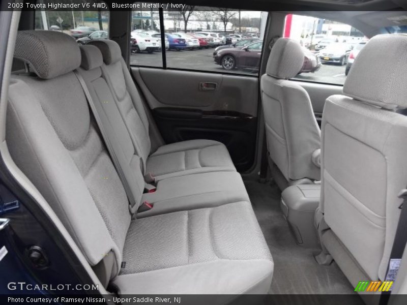 Bluestone Metallic / Ivory 2003 Toyota Highlander V6 4WD