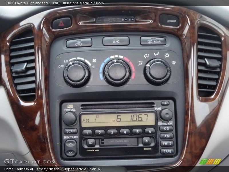 Bluestone Metallic / Ivory 2003 Toyota Highlander V6 4WD