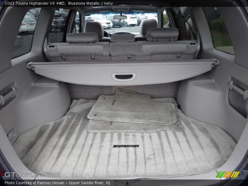 Bluestone Metallic / Ivory 2003 Toyota Highlander V6 4WD