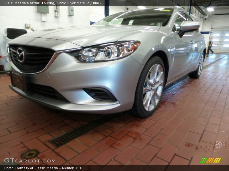 Sonic Silver Metallic / Black 2016 Mazda Mazda6 Touring