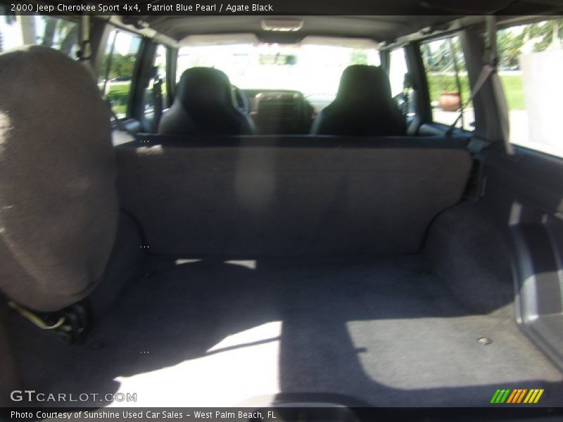 Patriot Blue Pearl / Agate Black 2000 Jeep Cherokee Sport 4x4