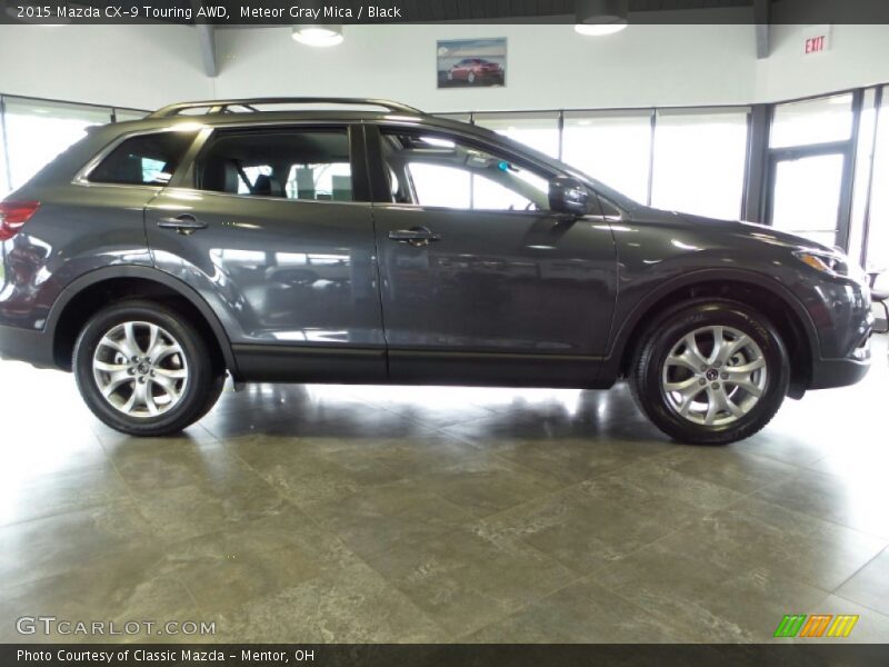 Meteor Gray Mica / Black 2015 Mazda CX-9 Touring AWD