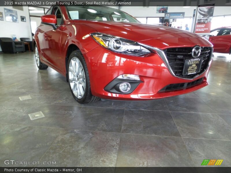 Soul Red Metallic / Almond 2015 Mazda MAZDA3 s Grand Touring 5 Door