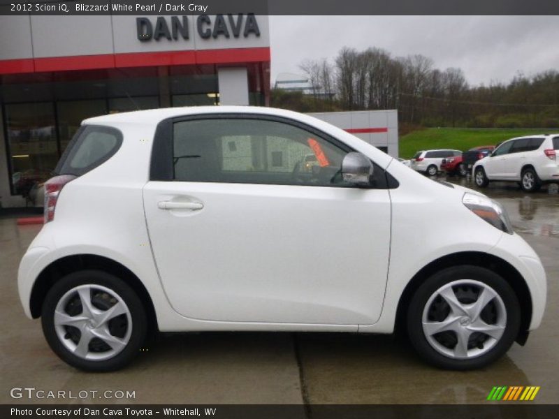 Blizzard White Pearl / Dark Gray 2012 Scion iQ