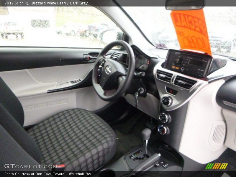 Blizzard White Pearl / Dark Gray 2012 Scion iQ