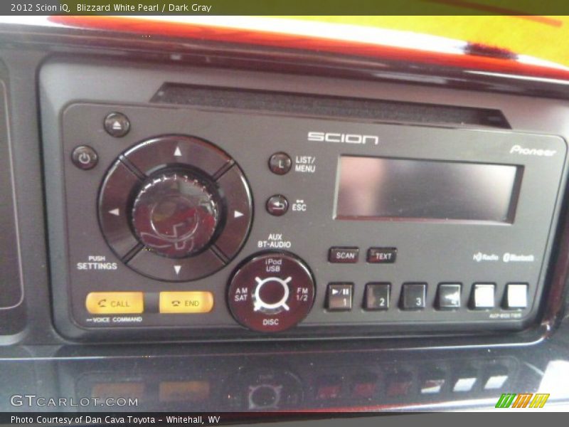 Blizzard White Pearl / Dark Gray 2012 Scion iQ