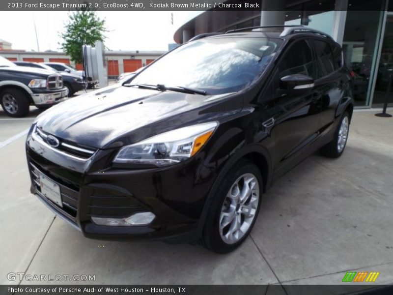 Kodiak Brown Metallic / Charcoal Black 2013 Ford Escape Titanium 2.0L EcoBoost 4WD