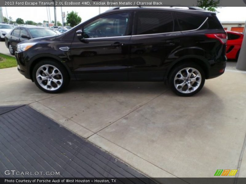 Kodiak Brown Metallic / Charcoal Black 2013 Ford Escape Titanium 2.0L EcoBoost 4WD